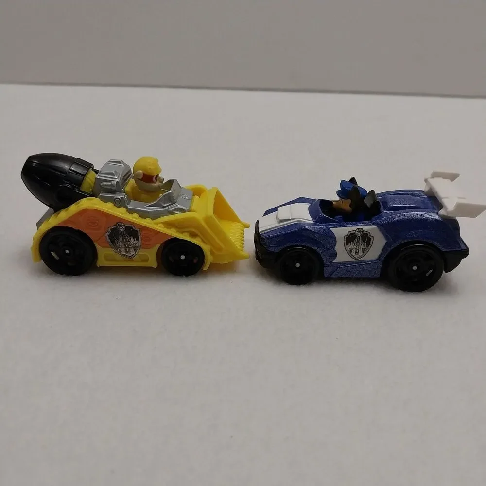 PAW Patrol True Metal Diecast Cars Lot Rubble Bulldozer Chase Race Car Toy #E66